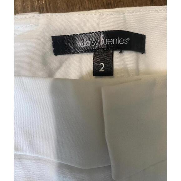 Daisy Fuentes Women's White Pants - Size 2 - NWT - Picture 4 of 5